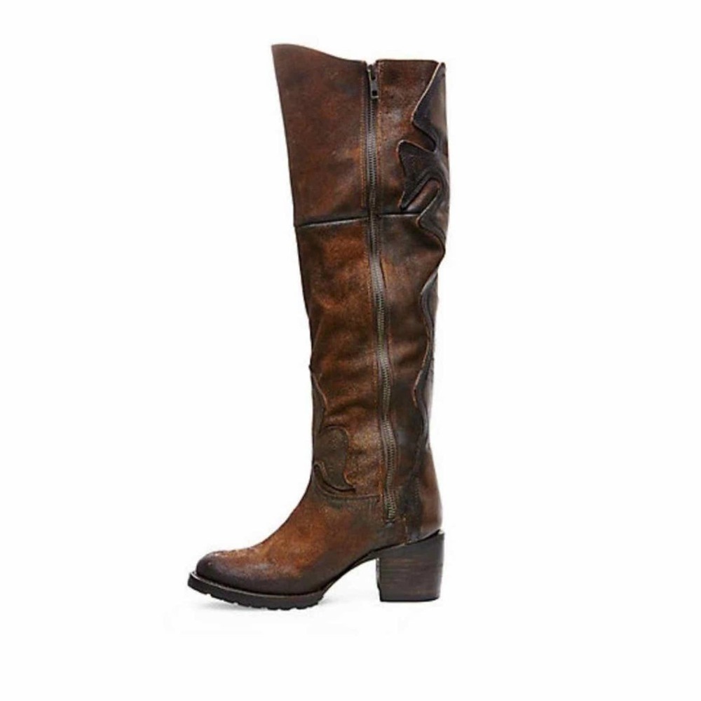 Freebird by Steven Fire OTK Leather Boots Size 8